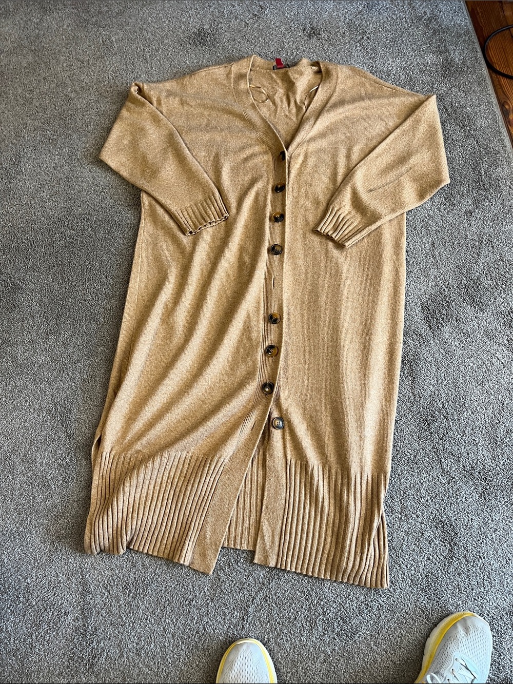 Vince Camuto Long Cardigan Tan Size 2X